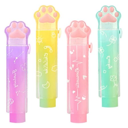 4 stk uttrekkbare viskelær Push viskelær