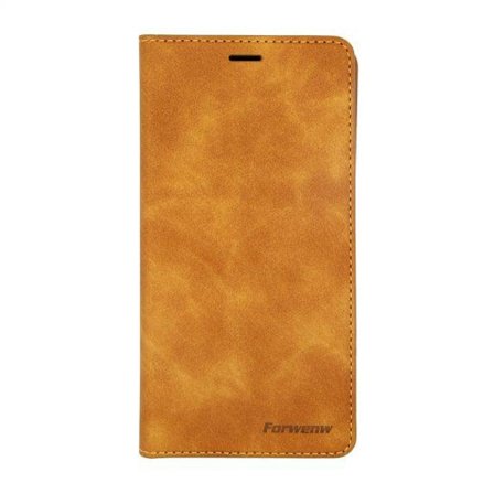 Flip Stand Magnetische Leather Case For iPhone 11 Brown
