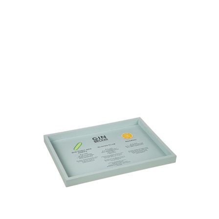 Träbricka “Gin brickan” 25 x 35 cm grön | Different Design