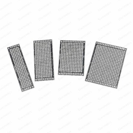 Prototyp PCB-kort Dubbelsidig 2,54 mm för Arduino DIY, Svart FR-4 Tryckt kretskort med Lödyta