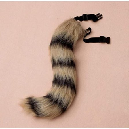 *Halloween-juhlan pukeutuminen Aikuisten teini cosplay-pukeutuminen Tekoeläimen häntä Pehmo Faux Fur Tail (musta tiikeriraidat)*