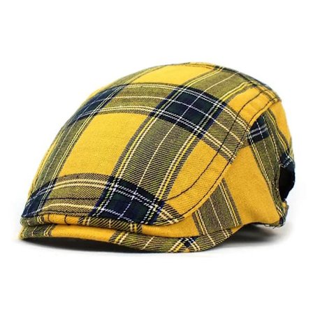 2022 Four Seasons Fashion joker Cotton Plaid Newsboy Caps Men Flat Peaked Cap Women Painter Beret Hats 04