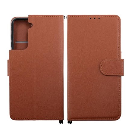 Samsung Galaxy S21 Plånboksfodral med Stativ - Brun