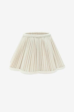 PR Home - Toppringskärm Siv Plissé 25 cm - Beige - Lampskärmar - Från Homeroom