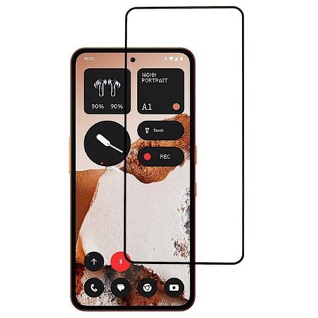 2-KPL SKALO Nothing CMF Phone 2 Pro Koko Näytön Karkaistu Lasi - Musta
