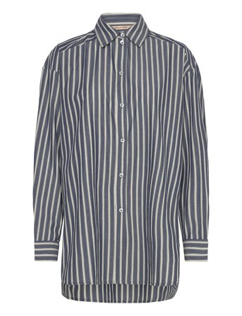Stella Nova | Oversized Striped Cotton Shirt | 36