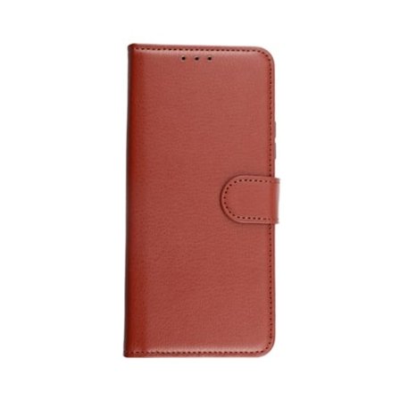 Flip Stand Leather Wallet Case For Xiaomi 11T/Xiaomi 11T Pro Brown