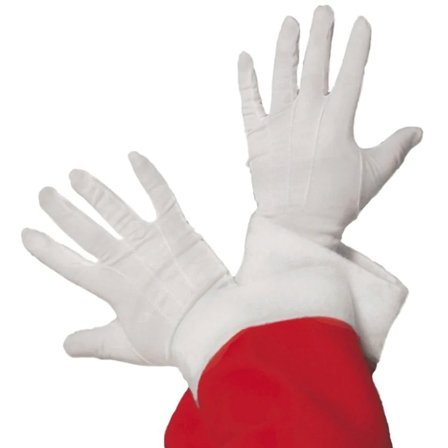 Jultomte Handskar Vita - Julfest Dekoration - Kalaslagret.se
