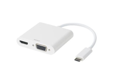 Deltaco USBC-HDMI16 - dokkingstasjon - USB-C - VGA, HDMI