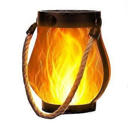 Utendørslykter Flakkende Flamme Hagelys med Dobbel USB-lading og Solcelle Utendørs Vanntett Ha