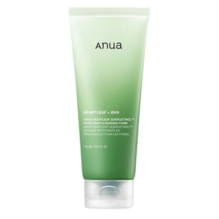 ANUA Viso HEARTLEAF Quercetinol Pore Deep Cleansing Foam 150ml - Mousse detergente