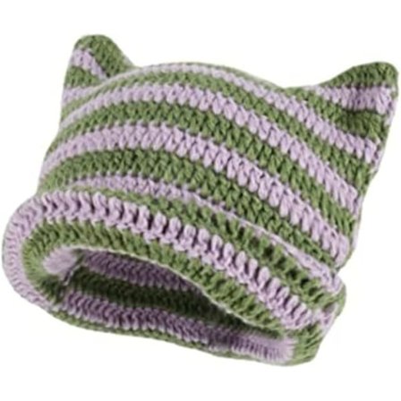 Hatter for kvinner Cat Beanie Vintage kvinner Fox Hat Grunge tilbehør