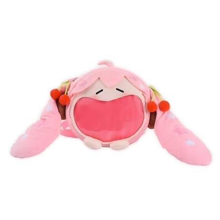 Kawaii Anime Hatsune Miku Cosplay Plys Rygsæk Ita Taske Kvinder Taske Skole Elev Mænd Fløjl Skuldertaske Pige Gave (FMY) pink
