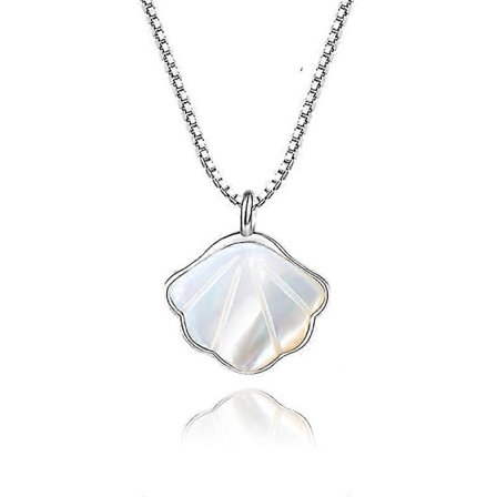 S925 Sterling Silver Halsband med Snäckdesign