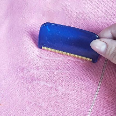 Blå manuaalinen nukkaharja kashmirvillakampa parranajokampa villapaita kohottava kangastyökalu vaateharja nukkaus vaatteet neuleet villahuivi (1 kpl)