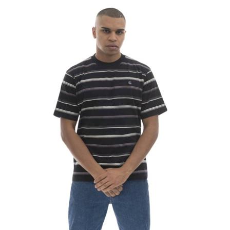 Carhartt Wip, T-Shirts Zwart, Heren, Maat:S