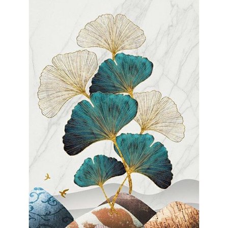 5D timanttimaalaus, DIY timanttimaalaus Ginkgo, timanttimaalaus