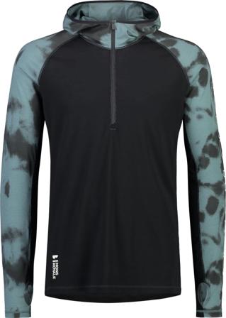 Mons Royale Men's Temple Merino Air-Con Hood Men base layer tops Black M