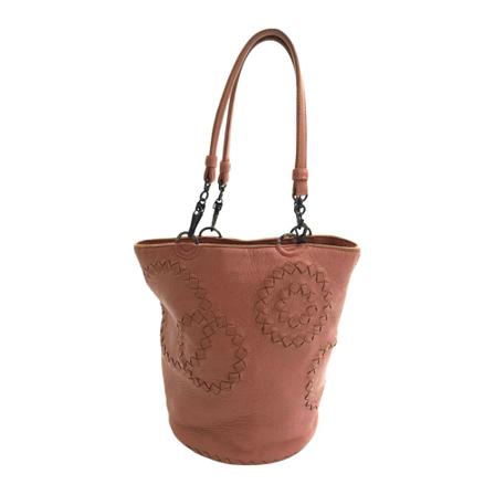 Bottega Veneta Vintage, Pre-owned Bucket Shoulder Bag Roze, Dames, Maat:ONE Size,leer