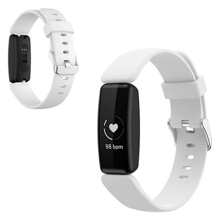 Fitbit Inspire 2 silikon klockarmband - vit Storlek: L