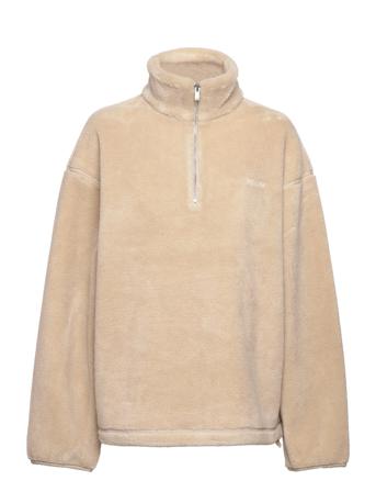 Archie Half Zip Sweat-shirts & Hoodies Fleeces & Midlayers Creme HOLZWEILER
