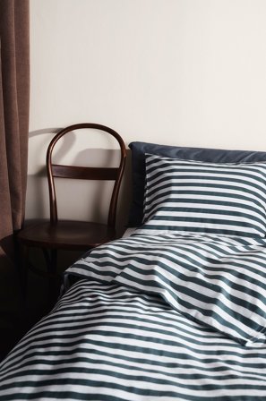 Jotex - Dynetrekk Blå/hvit - KAYO - Kjøp Sengesett hos Jotex