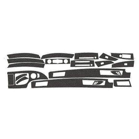 Beskyttende film til bilinteriør, dekoration, 5D kulfiber vinylmærkat til-BMW 5-serie 525I 530