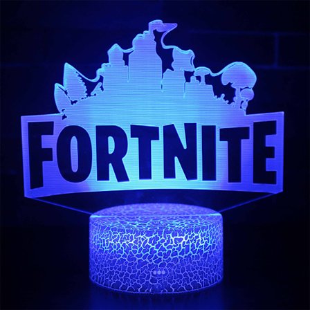 3D F-ortnite LED-yölamppu 7 väriä Vaihtava pöytälamppu Yölamppu Kosketus & Kaukosäädin Koti Huone Sisustus Swiftie Fanit Joulu Syntymäpäivälahjat