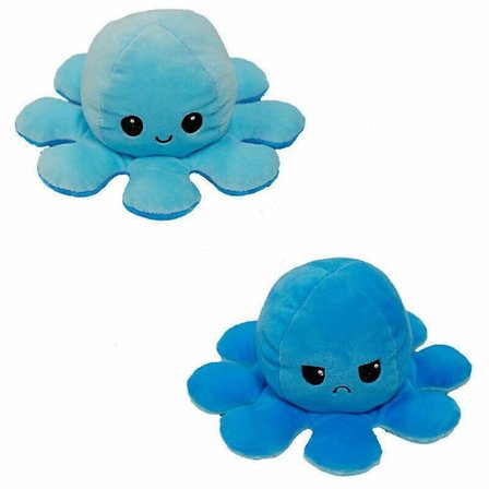 Dobbeltsidet flip vendbar sød plyslegetøj Dyrdukke blæksprutte. W