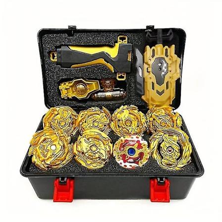 Metal Fusion Blay Blade -lelusetti 8 kpl Gyrolla, johdot ja mittanauha-laukaisija, s ilytyslaatikko lapsille Halloweeniin, Thanksgivingiin ja 
