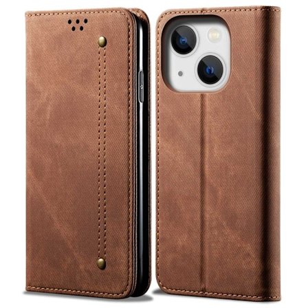 Jeans iPhone 14 Plus fodral - Brun