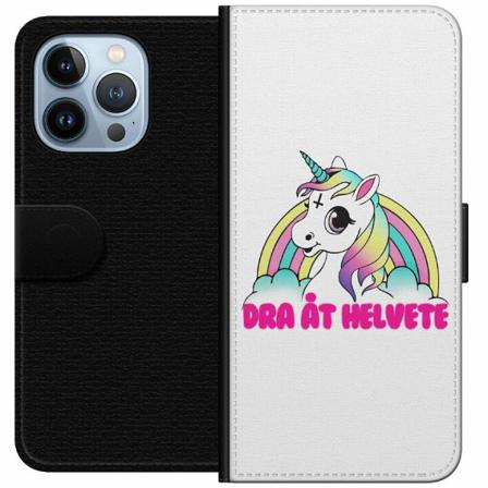 Apple Iphone 13 Pro Plånboksfodral Unicorn - Dra Åt @!#