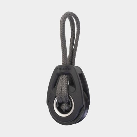 Polea simple con grillete Seldén S 30, fija, con rodamientos, para cabos Ø4 - 8 mm