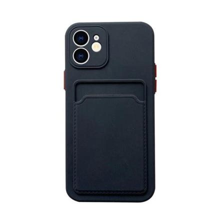 Skal Iphone 12 Med Kortficka Svart