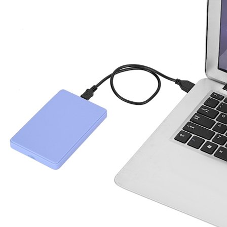 480Mbps Dataöverföring Externt HDD-kabinett USB2.0 till SATA 2.5in HDD-kabinett - Blå