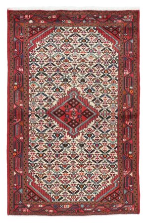 Oriental Asadabad Rug 105X163 Dark Red/Brown Wool, Persia