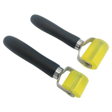 2 stk Bil Kjøretøy Lyddemper Applikasjon Rolling Wheel Roller 2" 1.2" med håndtak lyddempende verktøy