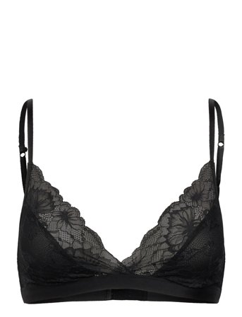 Stormi High Apex Bralette Lingerie Bras & Tops Soft Bras Bralette Black Hunkemöller