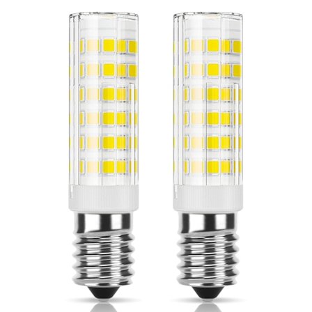 E14 LED-lampa Köksfläkt 7W, Kallvitt (6000K), Ej dimbar, Liten Edison-sockel för Kylskåp/Köksfläkt/Hembelysning, 2-pack