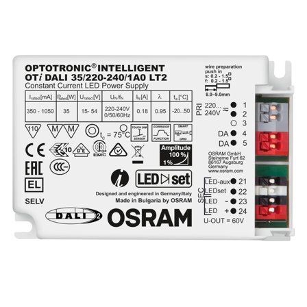 Osram Optotronic Intelligent DALI LED-driver 35/220-240/1A0, Belysning
