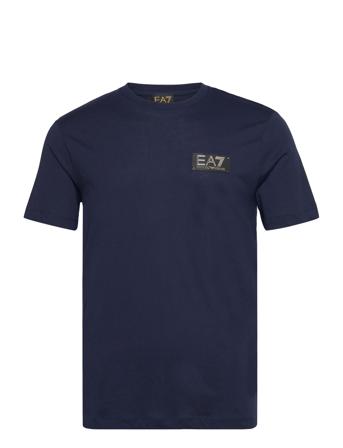 T-Shirt T-shirts Short-sleeved Marineblå EA7*Betinget Tilbud