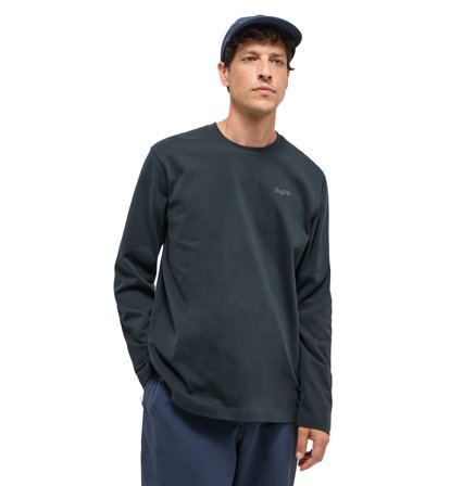 Haglöfs LS Tee Men True Black - Herren - L