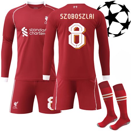 25-26 Liverpool UEFA Champions League Långärmad Hemmatröja No.8 SZOBOSZLAI