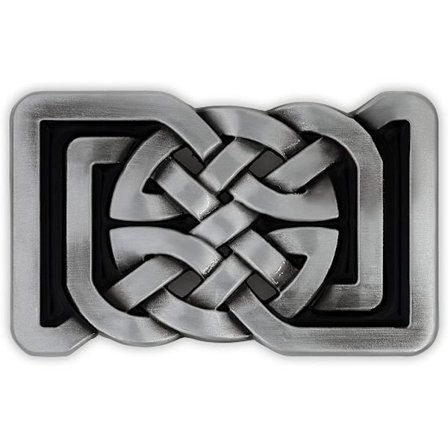 1 stk. Herre Celtic Endless Knot Flettet Kunstdesign Herre Jeans Tilbehør Bæltespænde Sort Knot