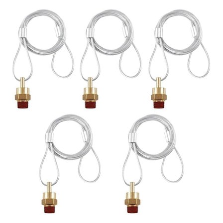 5 stk. Lufttank Dreneringsventil Plugg Kobling med 60-tommers Kabel, Luftkompressor Dreneringsventil Kabel for Semitrailere B