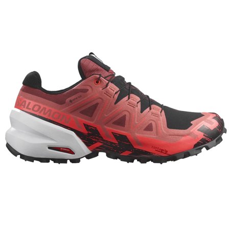 Salomon Spikecross 6 GTX Cow Hide/Black/Fiery Coral
