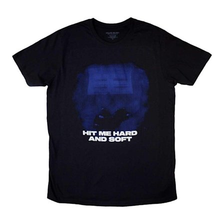 Billie Eilish Unisex Vuxen Hit Me Hard And Soft Blå Linjer T-shirt