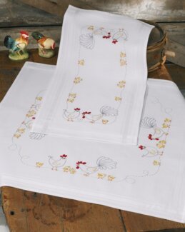 Kirjontapakkaus Kanaperhe-Liina