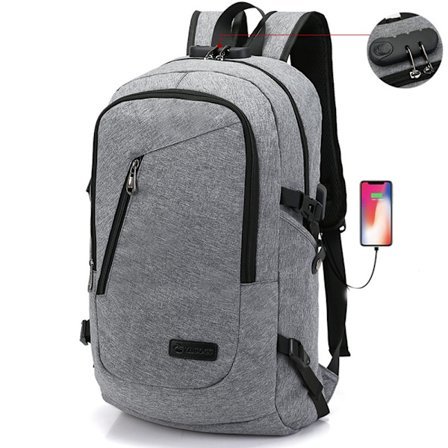 Antistöldryggsäck 15,6 tum bärbar dator vattentät man med USB-laddningsport affärsryggsäck funktion ryggsäck En ryggsäck bärbar dator