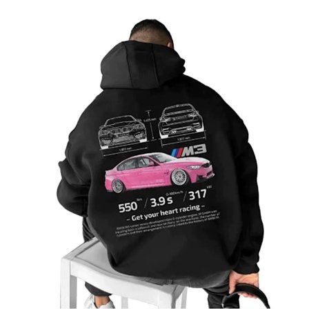 Herrhoodie med Porsche 911-tryck - Herr- och dammode Color7 M